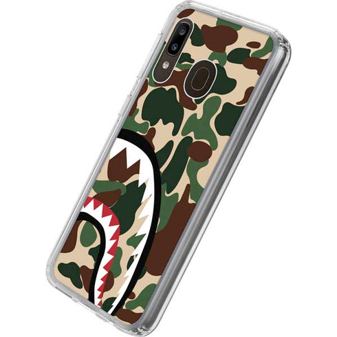 Shark Teeth Street Camo Galaxy A20 Clear Case